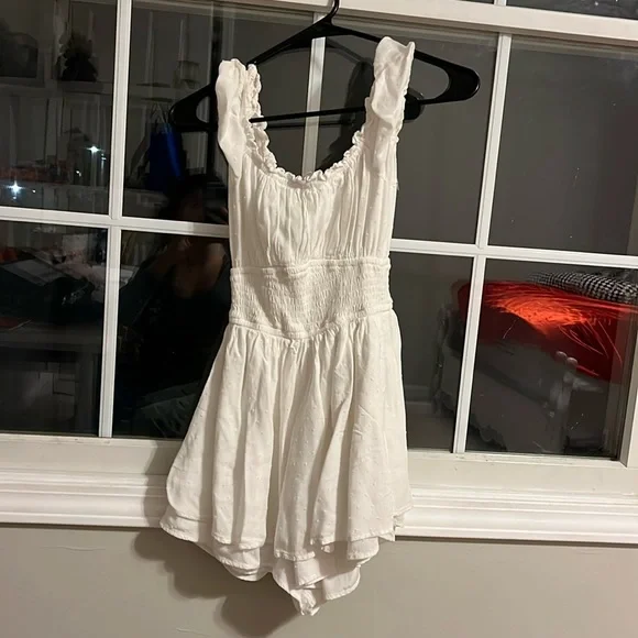 White Hollister Romper Dress - Picture 1 of 2